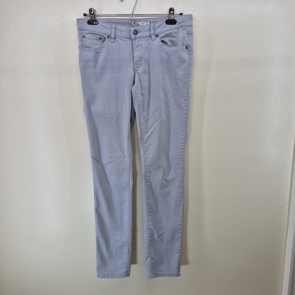 PrAna Kara Jeans Womens 4 (31x31) Gray Organic Cotton Stretch Low Rise